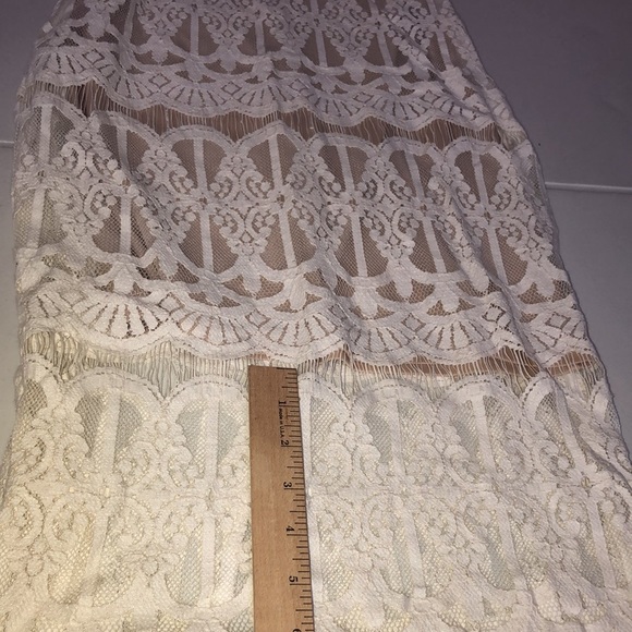 XXXI ROMANTIC Size 2 or small ivory lace dress nude lining NWT - Picture 7 of 15